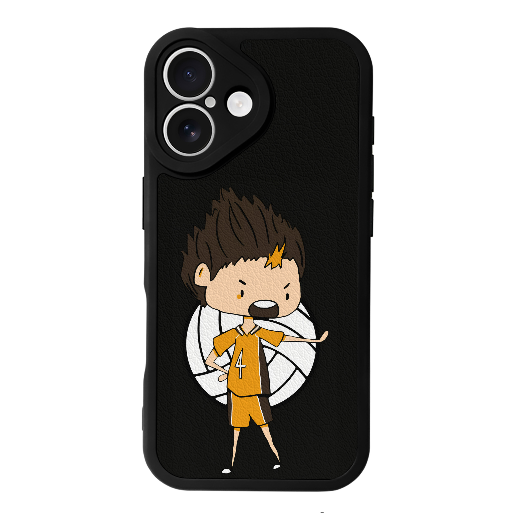 （画像用） ハイキュー!! Haikyu!! 【iPhone 16シリーズ対応】シリコンスマホケース（レザー調） 材質：シリコン